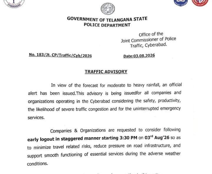 హైదరాబాద్లో భారీ వర్ష సూచన.. అప్రమత్తతకు పిలుపు