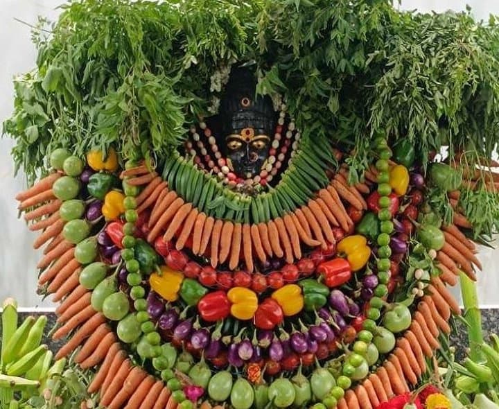 శాకంబరి అలంకరణలో కనకమహాలక్ష్మి