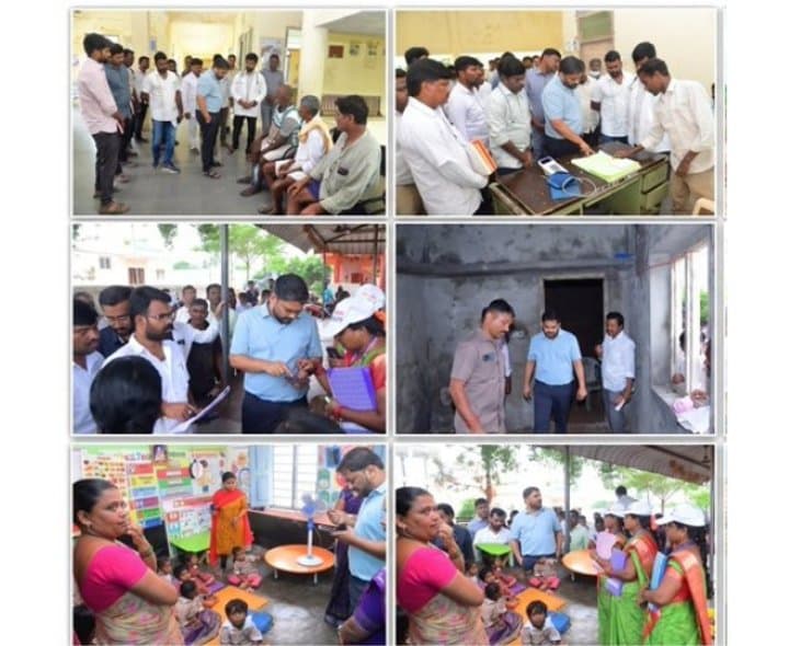 లింగాలలో కలెక్టర్ పర్యటన