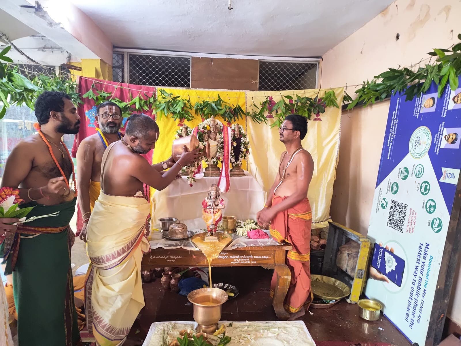 ఎల్ నినో ప్రభావంతో వర్షాభావ నివారణకు అంజన్న ఆలయంలో – వరుణ యాగం
